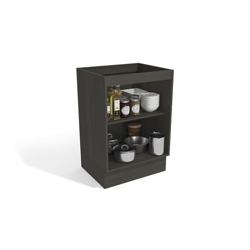 Balcão Gabinete Kappesberg Nox 1 Porta Onix/Steel 60cm x 52cm