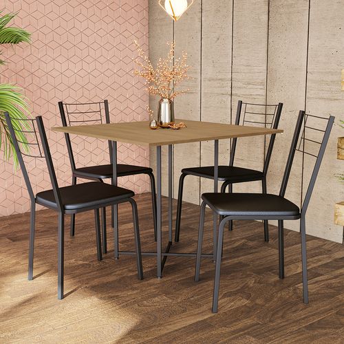 Mesa Industrial Kappesberg Freijó 90cm x 90cm