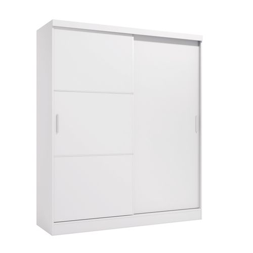 Guarda-Roupa Solteiro Kappesberg 2 Portas de Correr 2 Gavetas Branco