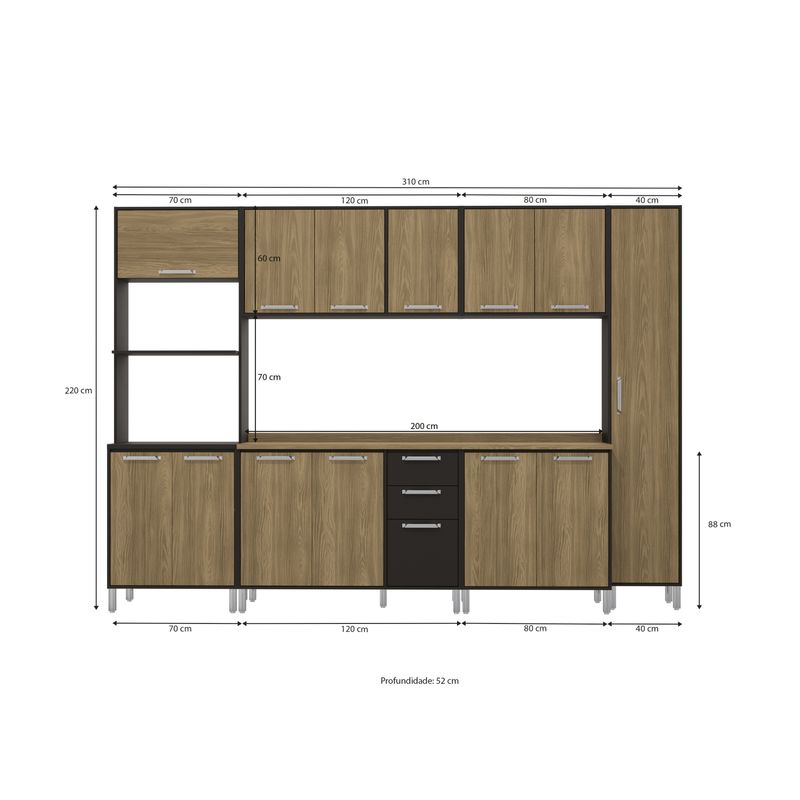 Armario-de-Cozinha-Completa-Kappesberg-Geometric-Preto-Fosc-Nog-8-pecas