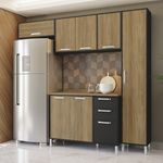 Armario-de-Cozinha-Compacta-Kappesberg-Geometric-Preto-Fosc-Nog-5-pecas