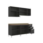 Armario-de-Cozinha-Completa-Kappesberg-Geometric-Preto-Fosc-Nog-7-pecas
