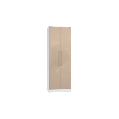 Guarda-Roupa 2 Portas 2 Gavetas Kappesberg Adapt Branco/Macadâmia