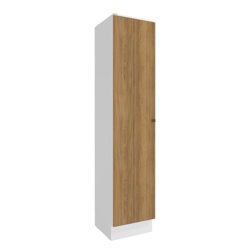 Paneleiro Celeste Kappesberg 100% MDF 1 Porta Branco/Nogueira 50cm