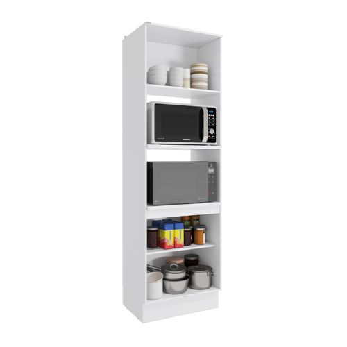 Kit 2 Fornos Celeste Kappesberg 100% MDF 4 Portas Branco 70cm