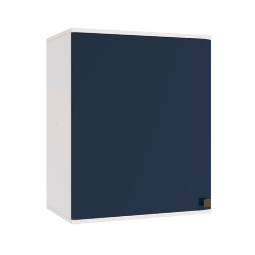 Armário Aéreo Celeste Kappesberg 100% MDF 1 Porta Branco/Azul 60cm