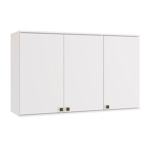 Armário Aéreo Celeste Kappesberg 100% MDF 3 Portas Branco 120cm