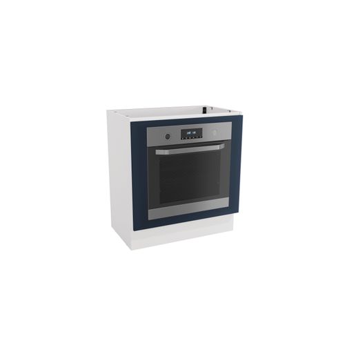 Balcão Para Forno de Embutir Celeste Kappesberg 100% MDF Branco/Azul 80cm