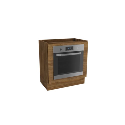 Balcão Para Forno de Embutir Celeste Kappesberg 100% MDF Nogueira 80cm