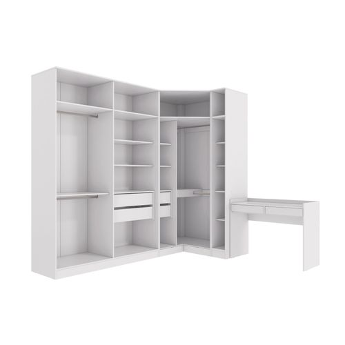 Conjunto Closet Kappesberg Adapt Branco 4 Peças 263cm x 235cm