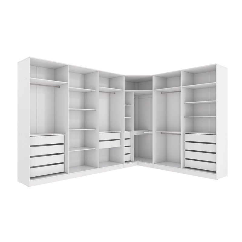 Conjunto Closet Kappesberg Adapt Branco 6 Peças 342cm x 263cm