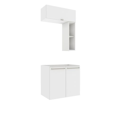 Conjunto para Banheiro Kappesberg Suprema 3 Peças Branco 80cm