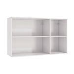 Armário Aéreo Celeste Kappesberg 100% MDF 3 Portas Branco/Verde 120cm