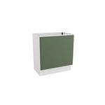 Balcão Para Forno de Embutir Celeste Kappesberg 100% MDF Branco/Verde 80cm