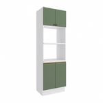 Kit 2 Fornos Celeste Kappesberg 100% MDF 4 Portas Branco/Verde 70cm