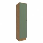 Paneleiro Celeste Kappesberg 100% MDF 1 Porta Nogueira/Verde 50cm