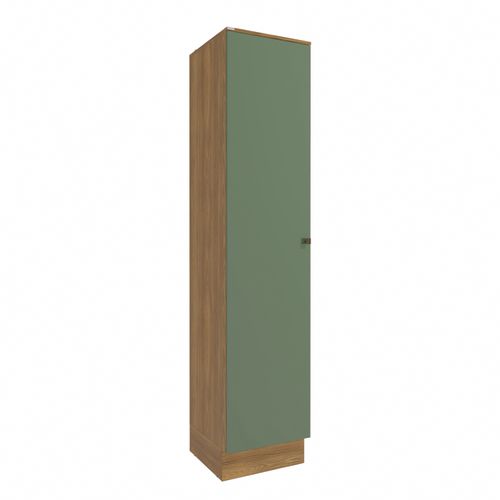 Paneleiro Celeste Kappesberg 100% MDF 1 Porta Nogueira/Verde 50cm