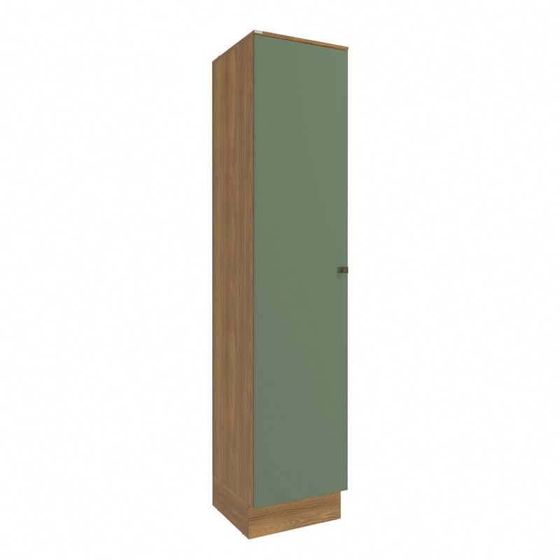 Paneleiro Celeste Kappesberg 100% MDF 1 Porta Nogueira/Verde 50cm