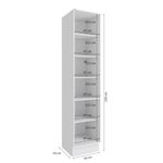 Paneleiro Celeste Kappesberg 100% MDF 1 Porta Branco/Verde 50cm