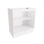 Balcão Celeste Kappesberg 100% MDF 2 Portas Branco/Verde 80cm