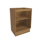 Balcão Celeste Kappesberg 100% MDF 1 Porta Nogueira/Verde 60cm