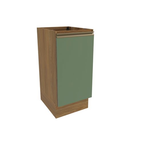 Balcão Celeste Kappesberg 100% MDF 1 Porta Nogueira/Verde 40cm