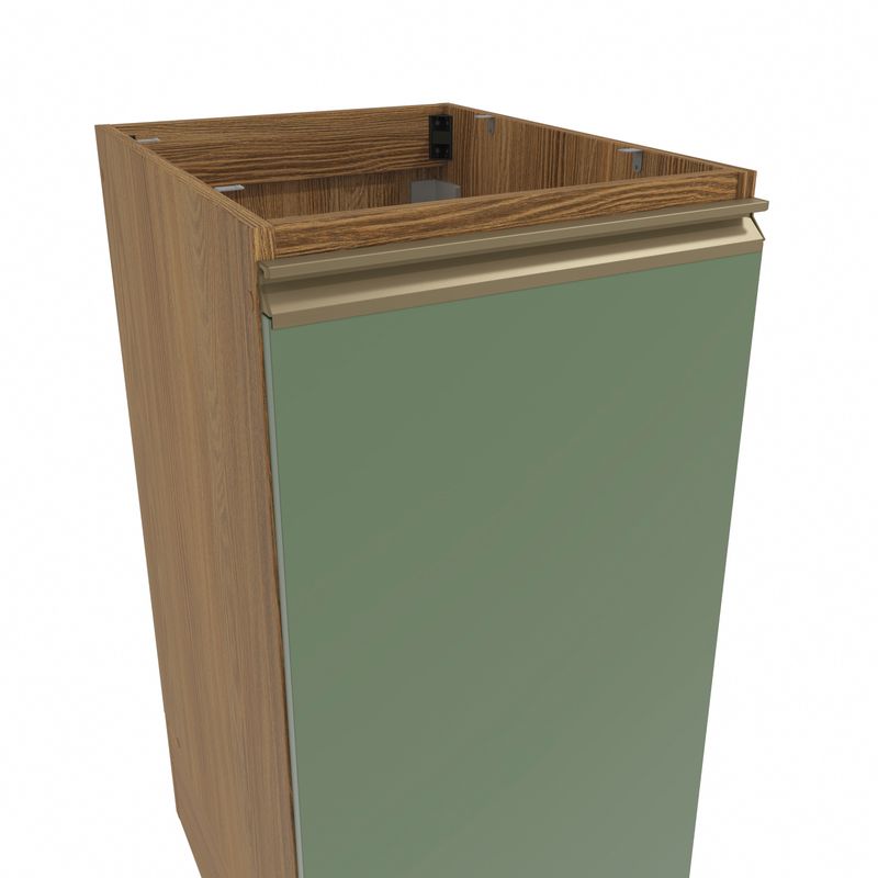 Balcão Celeste Kappesberg 100% MDF 1 Porta Nogueira/Verde 40cm