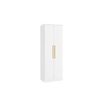 Guarda-Roupa 2 Portas 2 Cabideiros Kappesberg Adapt Branco 80cm