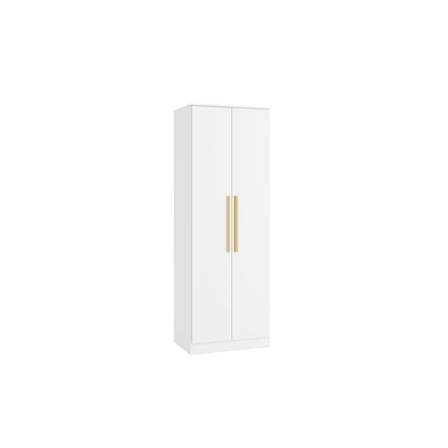 Guarda-Roupa 2 Portas 2 Cabideiros Kappesberg Adapt Branco 80cm