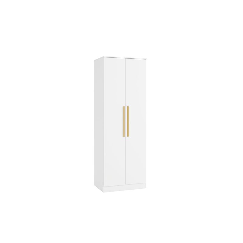 Guarda-Roupa 2 Portas 2 Cabideiros Kappesberg Adapt Branco 80cm