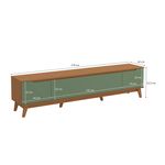 Rack Kappesberg 3 Portas Canela/Verde 218cm