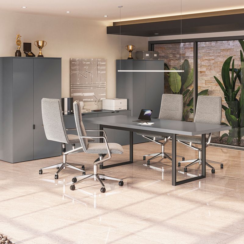 Mesa De Reunião Kappesberg Office Platinum 220cm