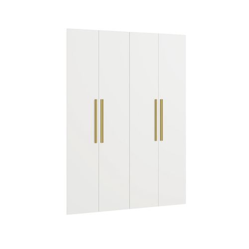 Conjunto 4 Portas de Bater Kappesberg Adapt Branco 218cm x 39cm