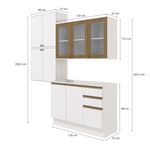 Conjunto para Banheiro Kappesberg Celeste 4 Peças Branco 200cm