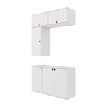 Conjunto para Banheiro Kappesberg Celeste 4 Peças Branco 120cm