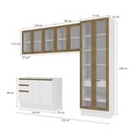 Lavanderia Modulada Kappesberg Celeste 4 Peças Branco 272cm