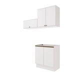 Lavanderia Modulada Kappesberg Celeste 3 Peças Branco 160cm