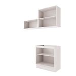 Lavanderia Modulada Kappesberg Celeste 3 Peças Branco 160cm