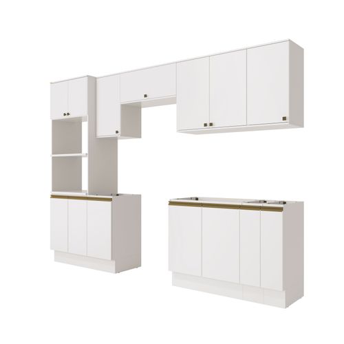 Lavanderia Modulada Kappesberg Celeste 9 Peças Branco 310cm