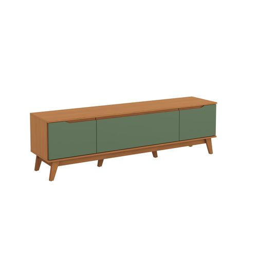 Rack Kappesberg 3 Portas Canela/Verde Oliva 180cm