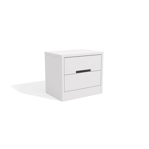 Mesa de Cabeceira Kappesberg 2 Gavetas Branco