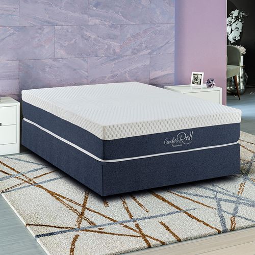 Base Sommier Cama Box Casal Kappesberg Linho Jeans 138x188