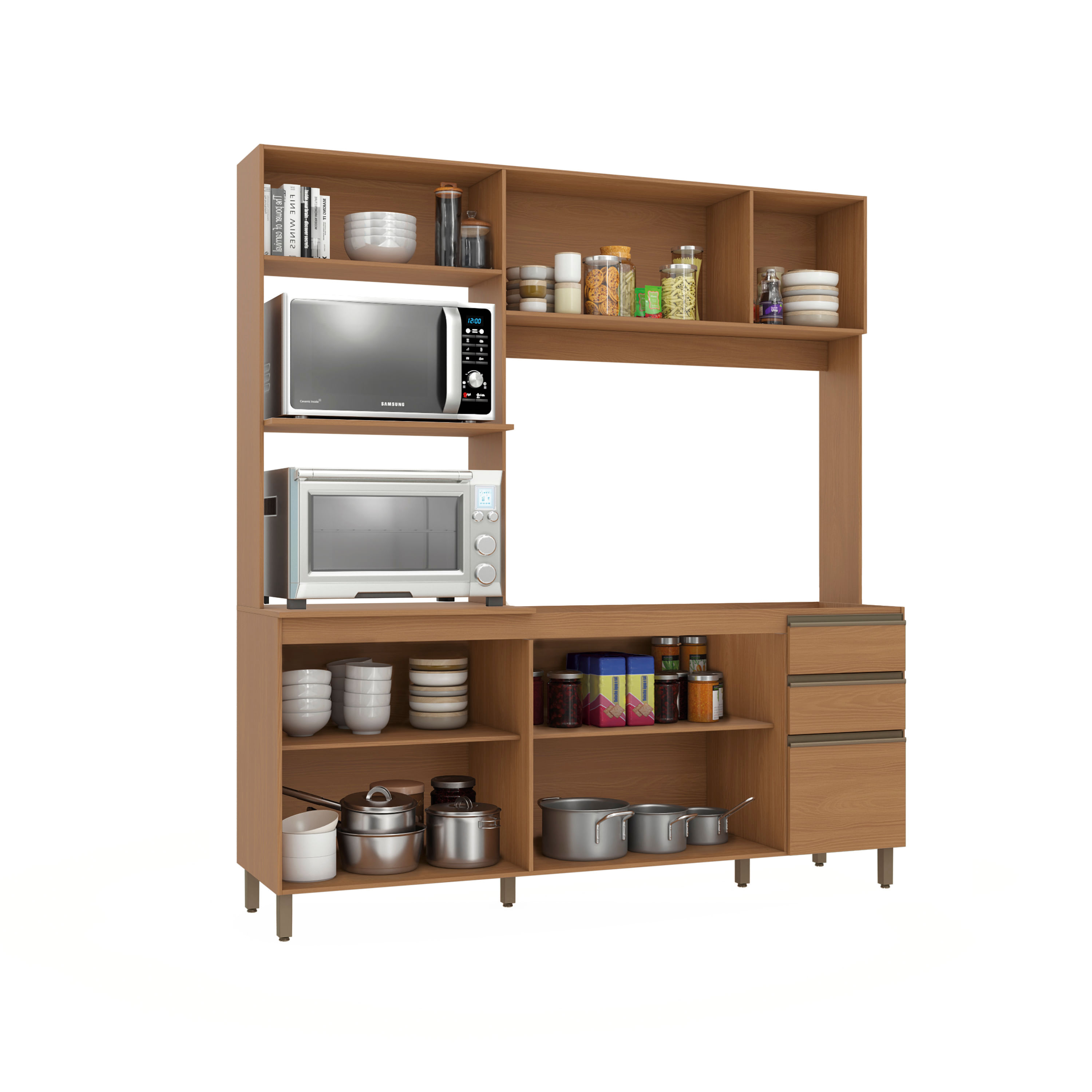 Cozinha Compacta Luna Kappesberg 3 Peças Canela | FastStore PDP