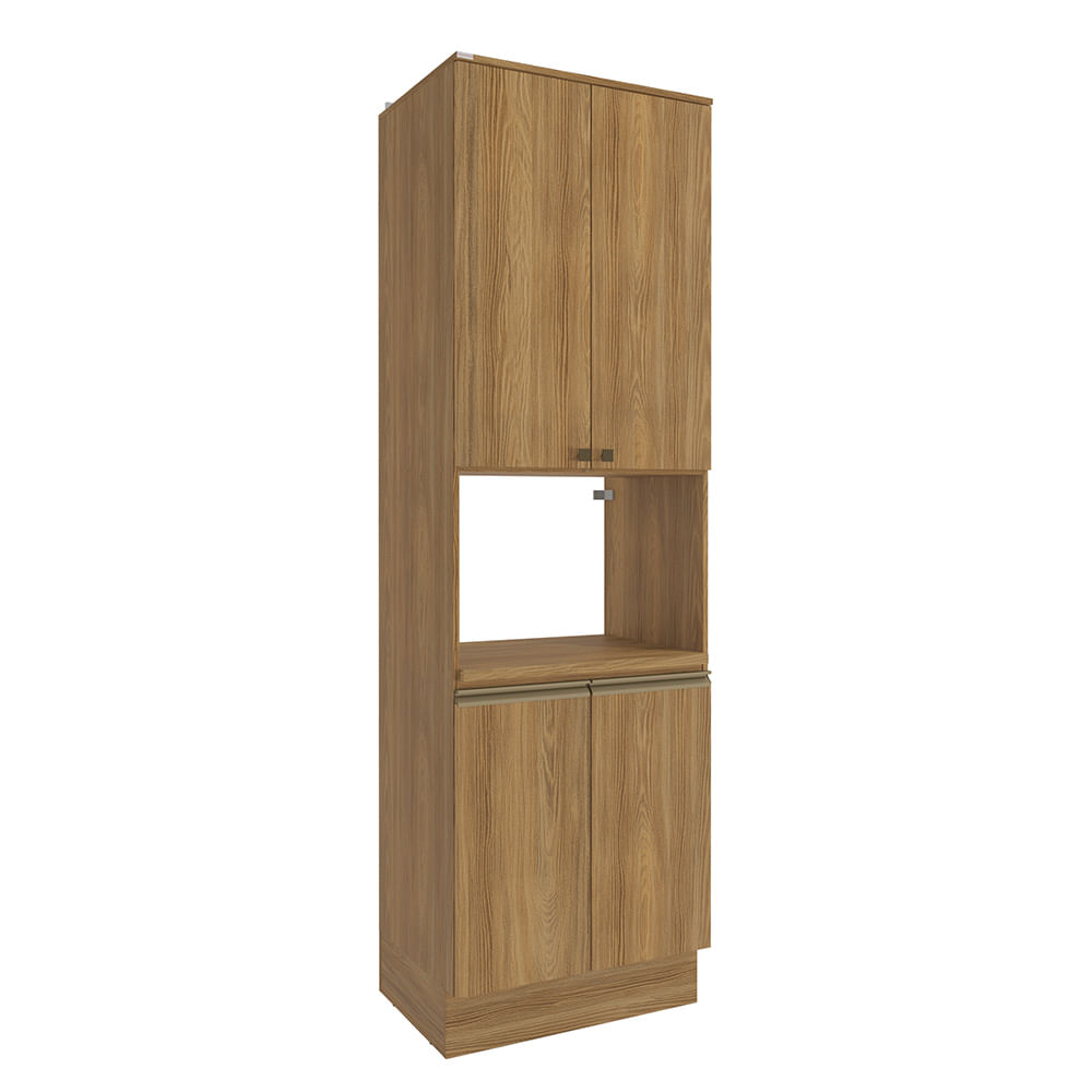 2点SET CONTAINER TABLE TOP 50L 74L Kit Forno Celeste Kappesberg 100% MDF 4 Portas Nogueira 70cm