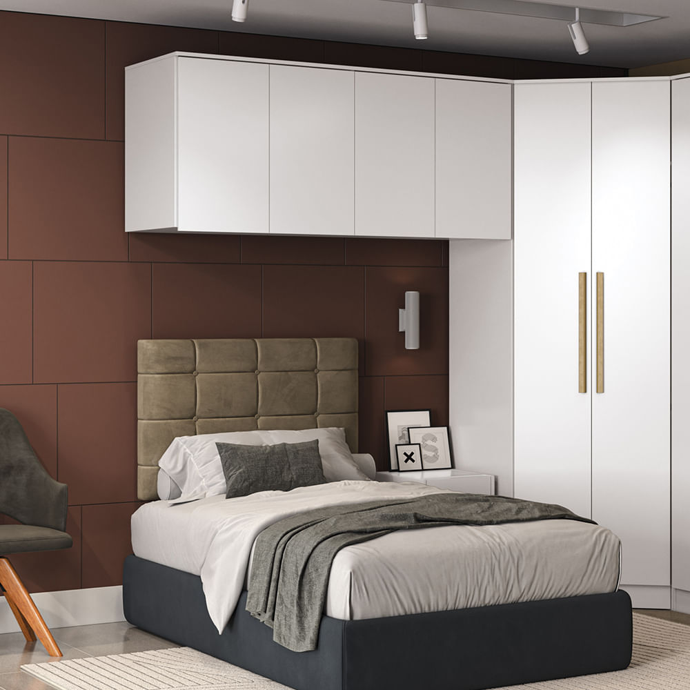 Armário Aéreo 4 Portas Kappesberg Adapt Branco 175cm | FastStore PDP