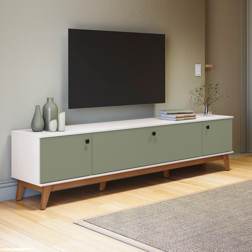 Rack Kappesberg 3 Portas Branco/Verde Frevo 218cm