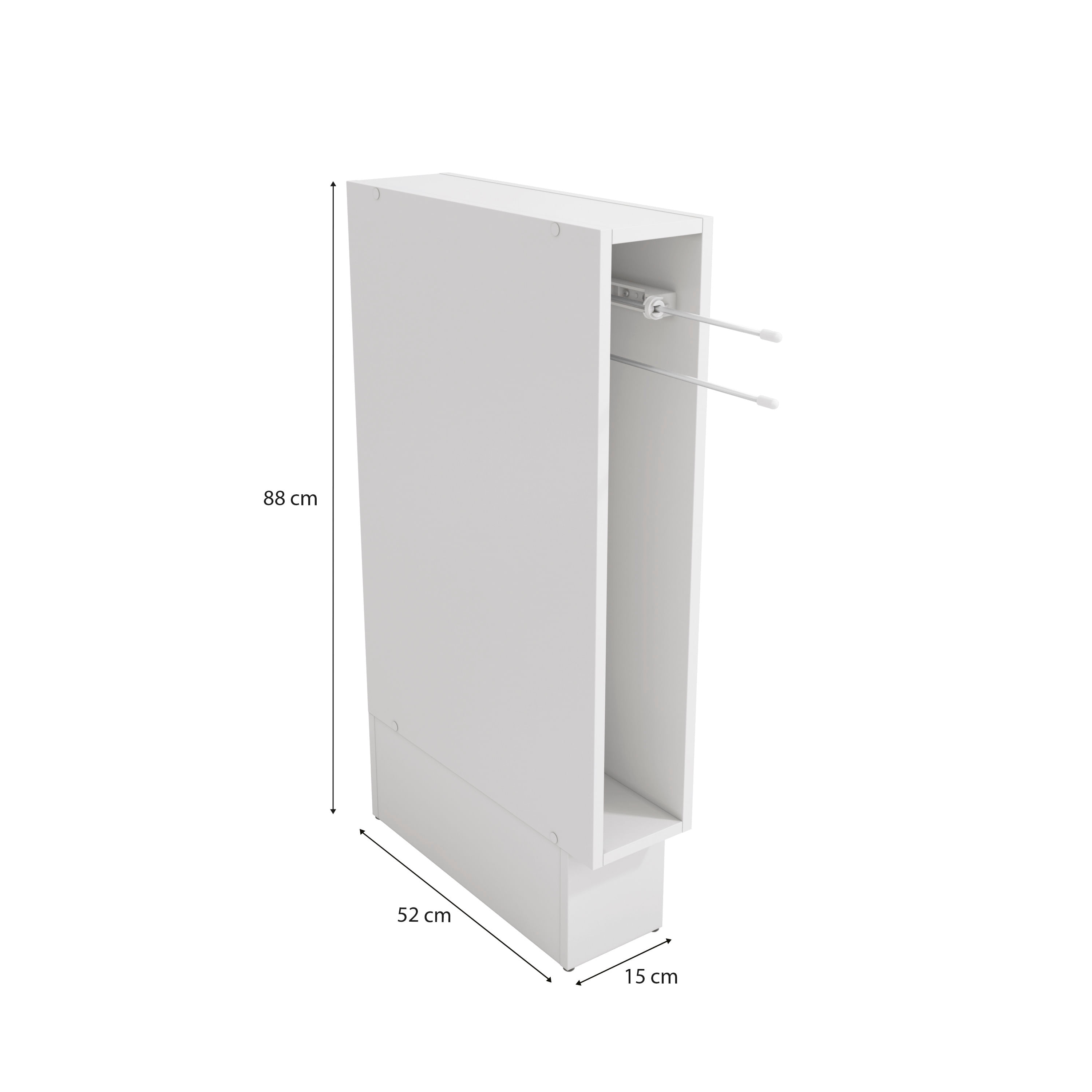 Nicho Toalheiro Kappesberg Celeste 100% MDF Branco 15cm