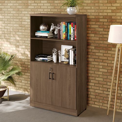 Armário Estante Kappesberg 2 Portas com Chave Versatile Munique 91cm