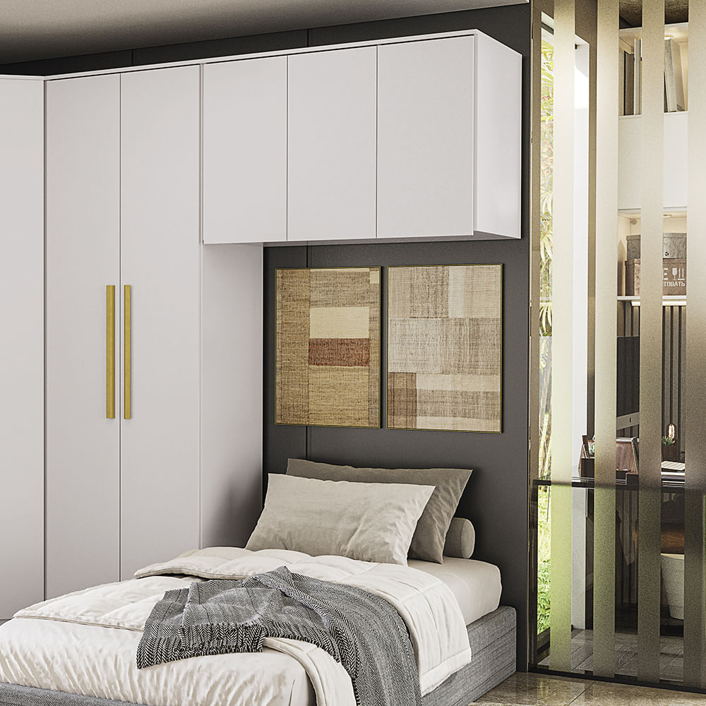 Armário Aéreo 3 Portas Kappesberg Adapt Branco | FastStore PDP