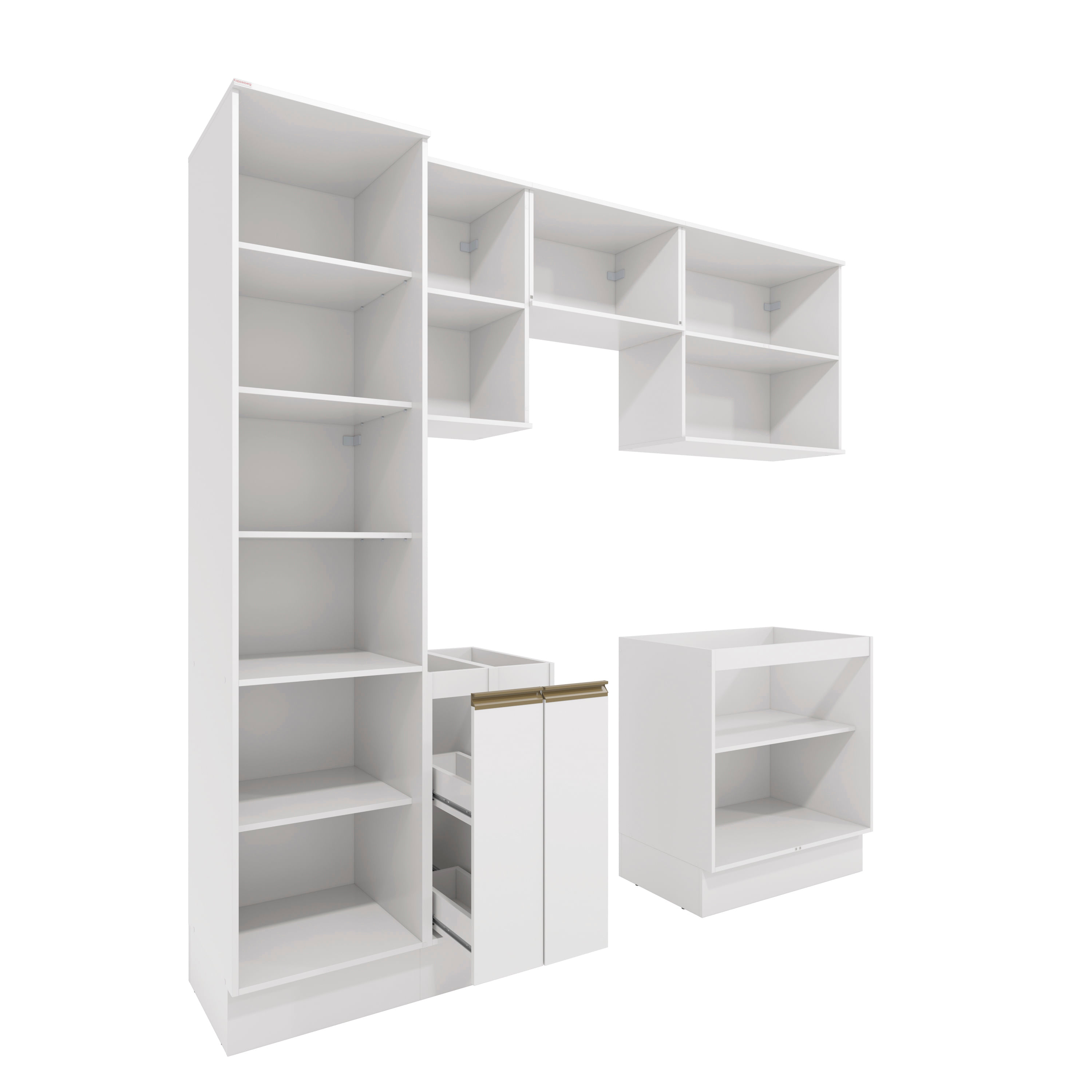 abcd2324ページ Lavanderia Modulada Kappesberg Celeste 7 Peças Branco 230cm